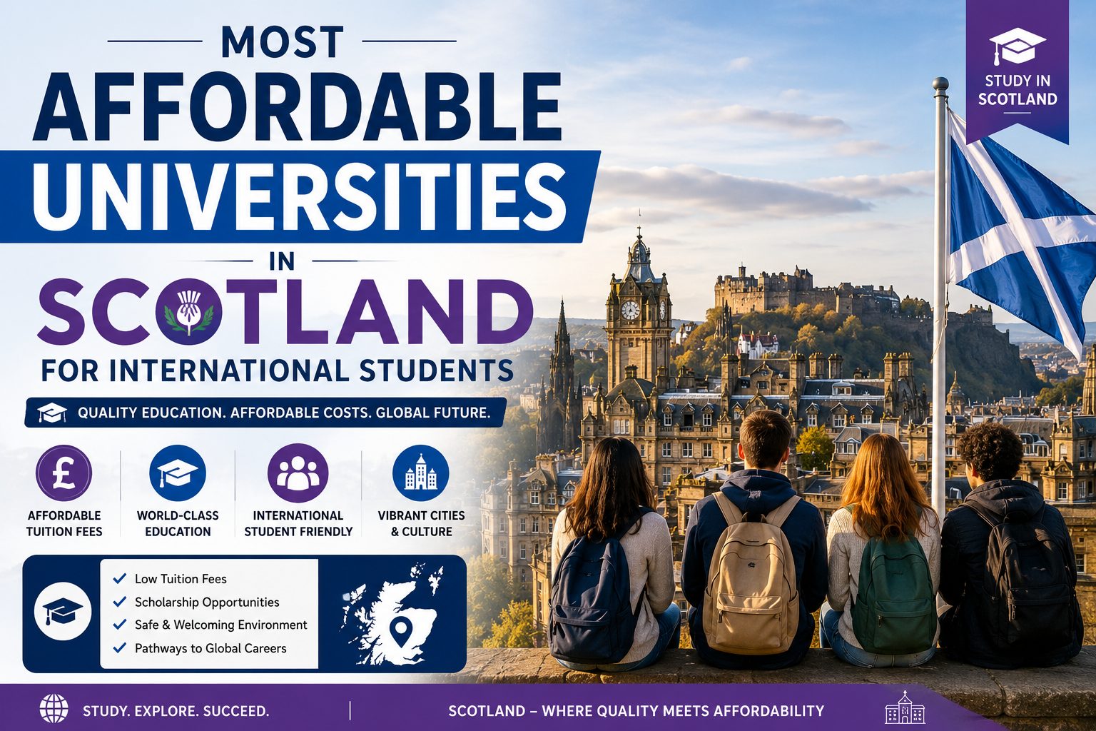 Most Affordable Universities in Scotland for International Students