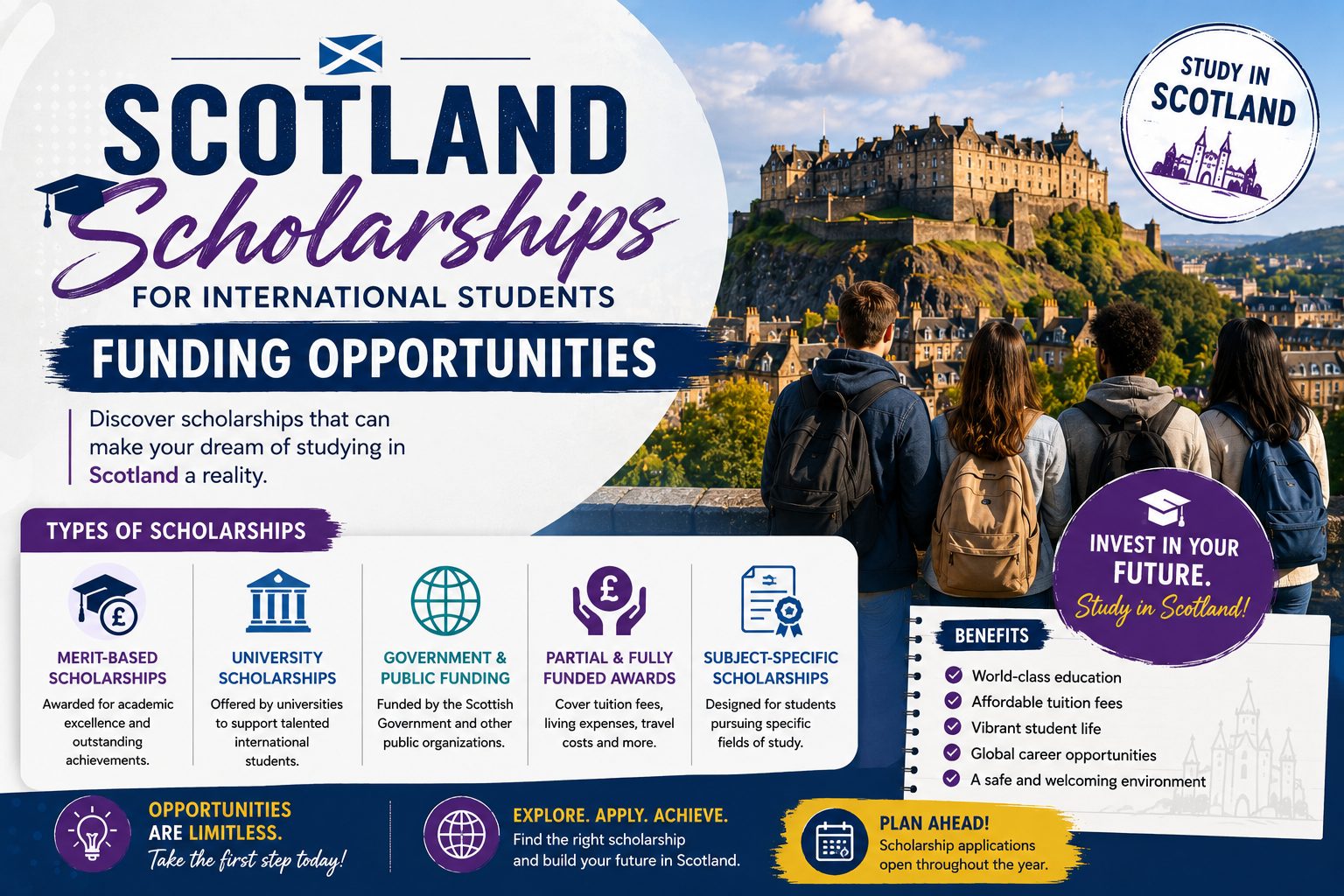 Scotland Scholarships for International Students: Funding Opportunities