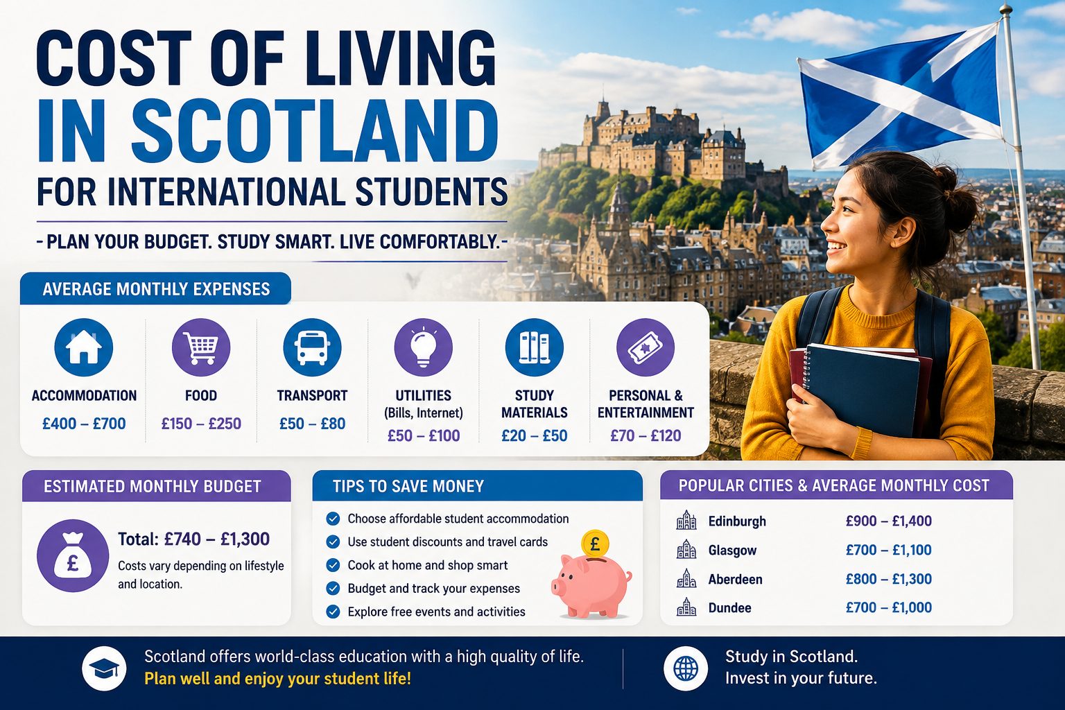 Cost of Living in Scotland for International Students