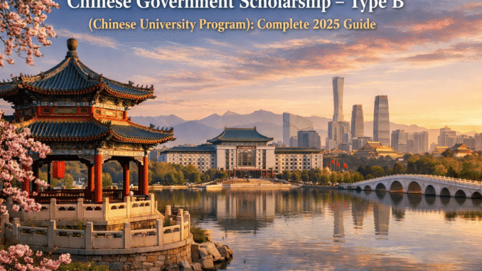 Chinese Government Scholarship – Type