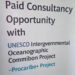 Paid Consultancy Opportunity with UNESCO Intergovernmental Oceanographic Commission – Procaribe+ Project