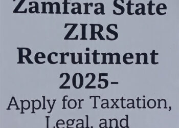 Zamfara State ZIRS Recruitment 2025 – Apply for Taxation, Legal, and Compliance Roles