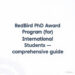 RedBird PhD Award Program (for International Students) — A comprehensive guide