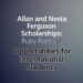 Allan and Nesta Ferguson Scholarships: Fully Funded Opportunities for International Students