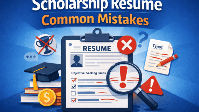Scholarship Resume Common Mistakes