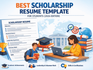 Best Scholarship Resume Template