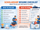 Scholarship Resume Checklist