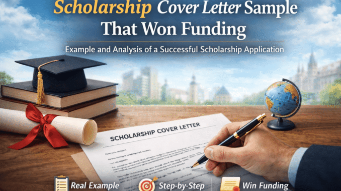 Scholarship Cover Letter Sample