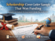 Scholarship Cover Letter Sample