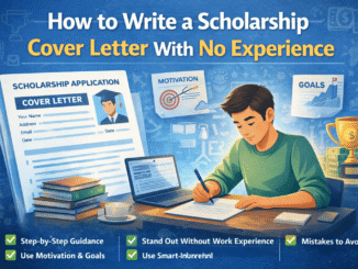 Scholarship Cover Letter