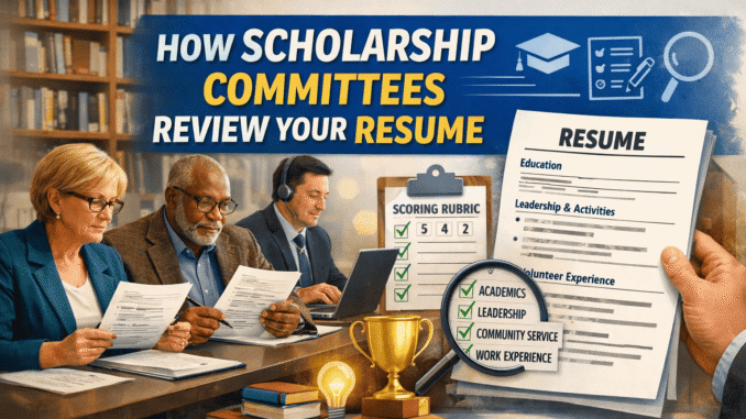 How Scholarship Committees Review