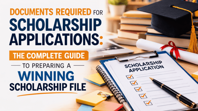 Documents Required for Scholarship